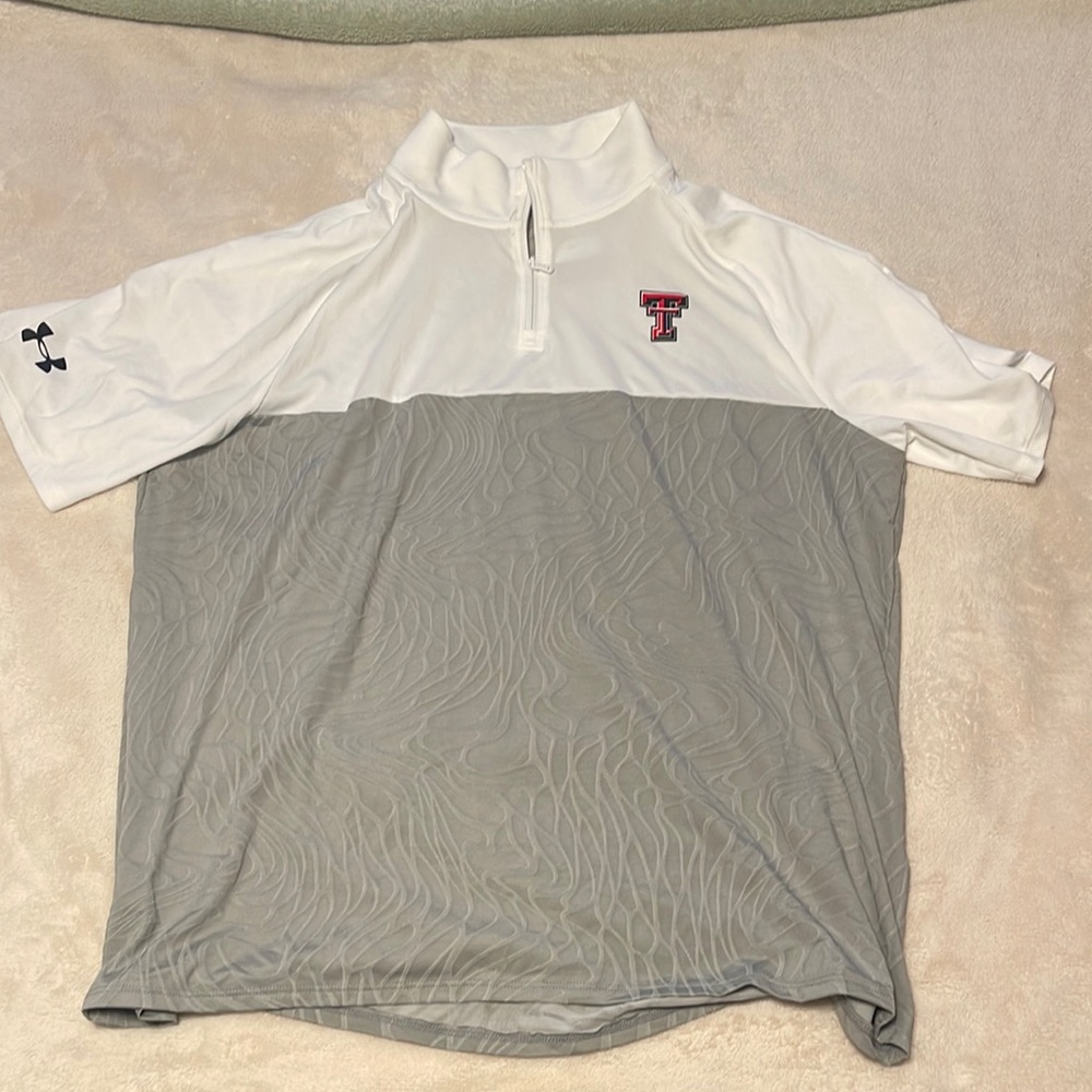 Texas Tech Tee Shirt With Collar